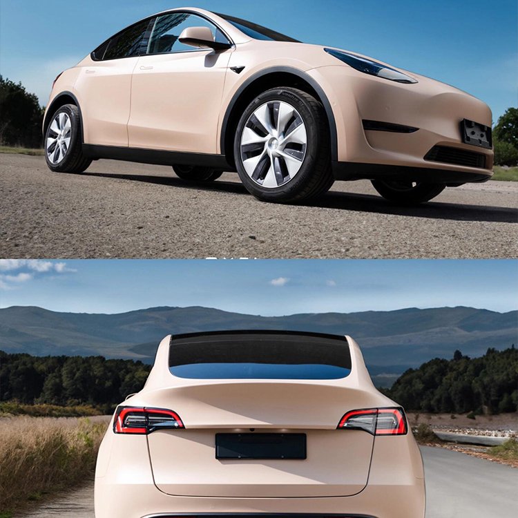 Sell well Ultimate Flat Shine Latte vinyl wrap car car color changing stickers Factory wholesale