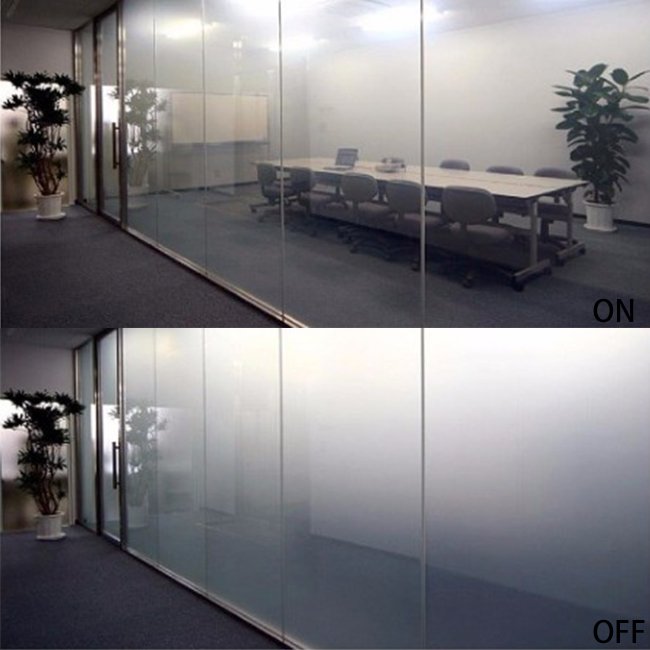 PDLC smart privacy glass window film