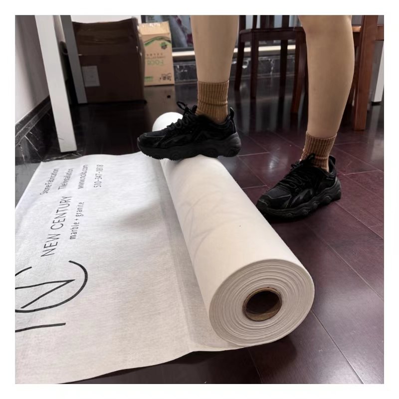 Temporary White Sticky Painter Felt Sheet self adhesive floor protective film