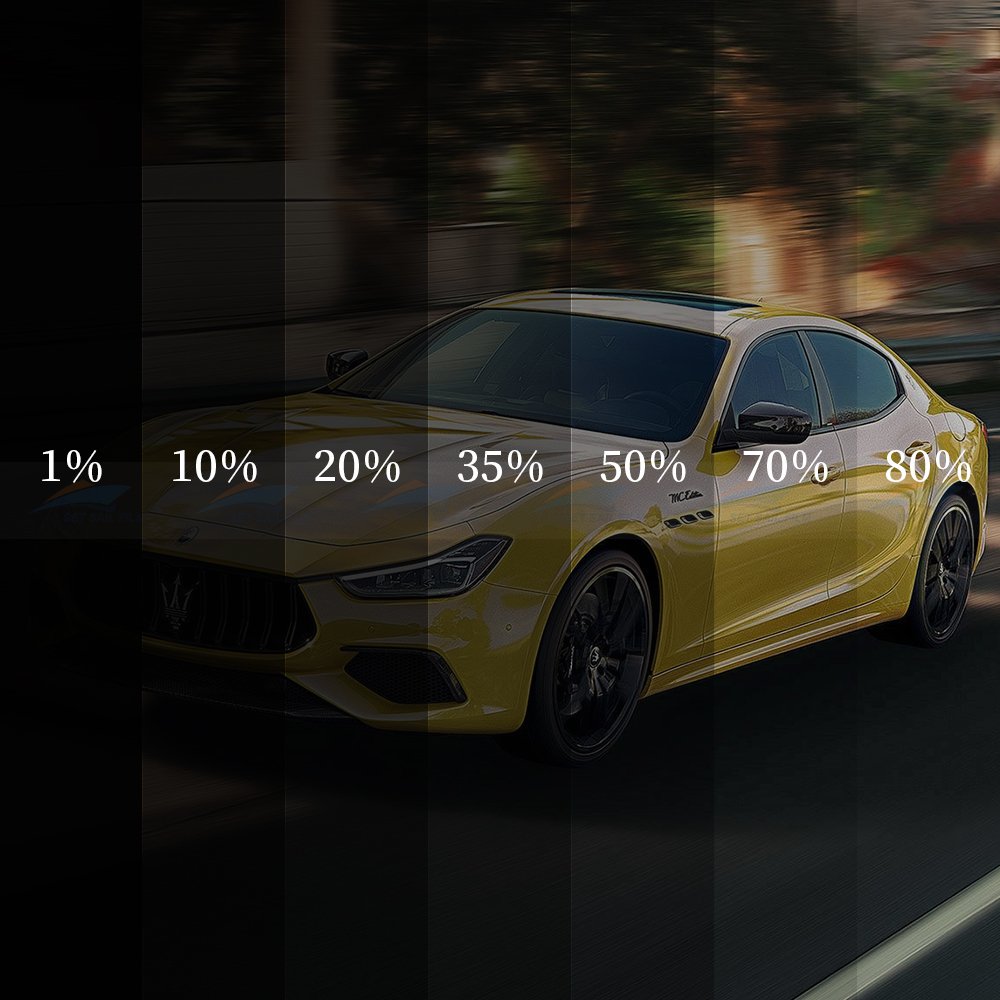 Customized Factory OPC15 Privacy Film For Car, 2ply Carbon Car Window Tint Film, Automotive Car Window Film Black Color Film