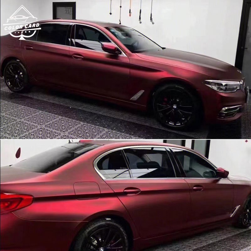 Top Sale Car Film Ashland Glue Air Bubble Free PET Vinyl Wrap Romani Red Car Auto Wrap Car Body Wrapping Vinyl Decoration Film