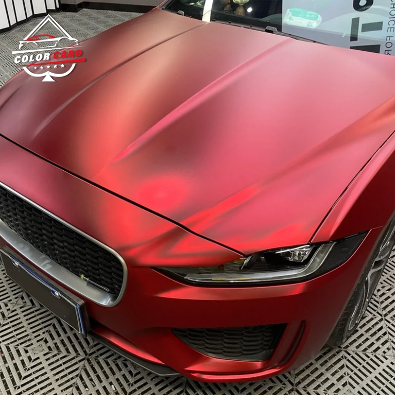 Top Sale Car Film Ashland Glue Air Bubble Free PET Vinyl Wrap Romani Red Car Auto Wrap Car Body Wrapping Vinyl Decoration Film