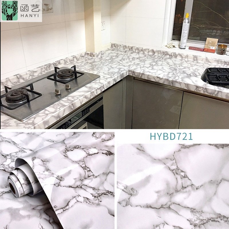 marble contact paper kitchen cabinet removable wallpaper waterproof pvc self adhesive paper & film