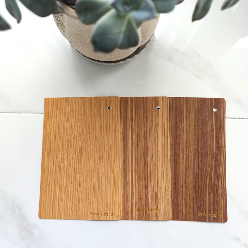 0.14mm PVC Film Wood Effect Grain Decoration PVC Lamination Film Laminated on WPC Wall Panels