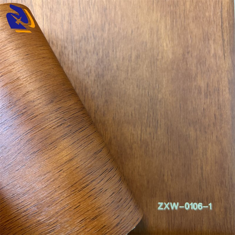 0.14mm PVC Film Wood Effect Grain Decoration PVC Lamination Film Laminated on WPC Wall Panels