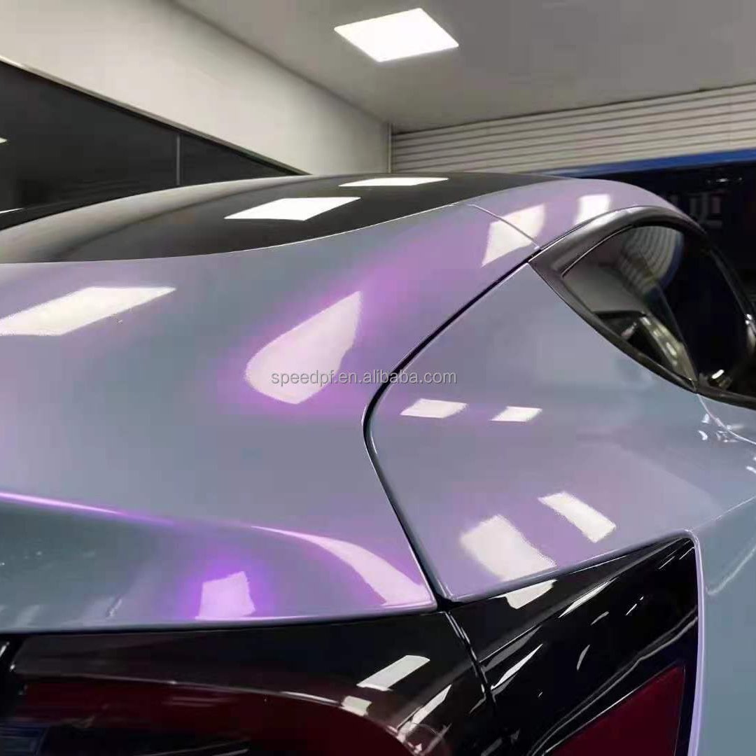 NEW Color Car Vinyl Wrap PET Dream Grey Charm Purple 5ft X 59ft Vehicle Sticker Wrap Vinyl