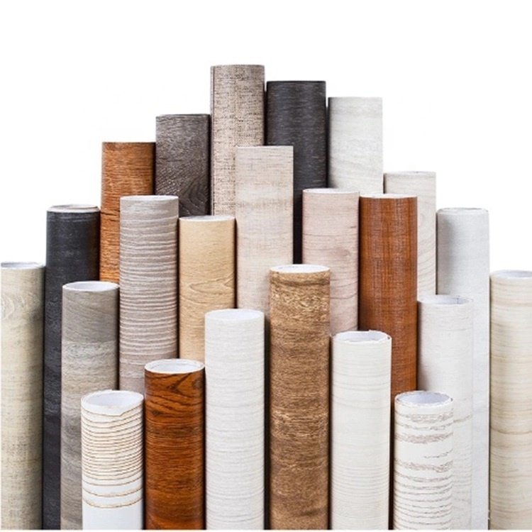 pvc furniture film wood grain vinyl for interior home decorations
