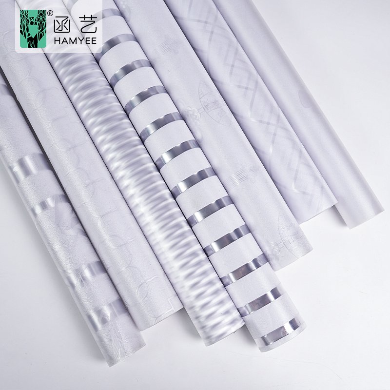 Static cling auto-adhesivo decorative opaque window privacy glass film for home