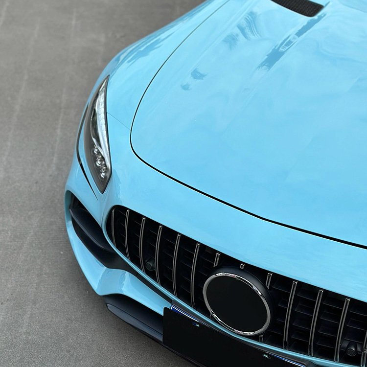 Glossy Crystal Light Blue 2014 New blue Car Wrap Vinyl Car Body Stickers Film Color Change For Vehicle Car Wrapping