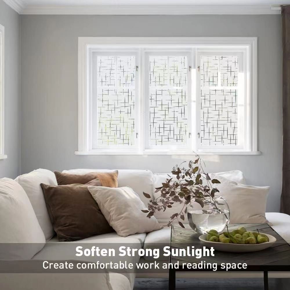 Colorful Modern Embossed PVC Glass Film 60cm Width Stylish and Elegant Decorative Window Films for Hotel Spaces