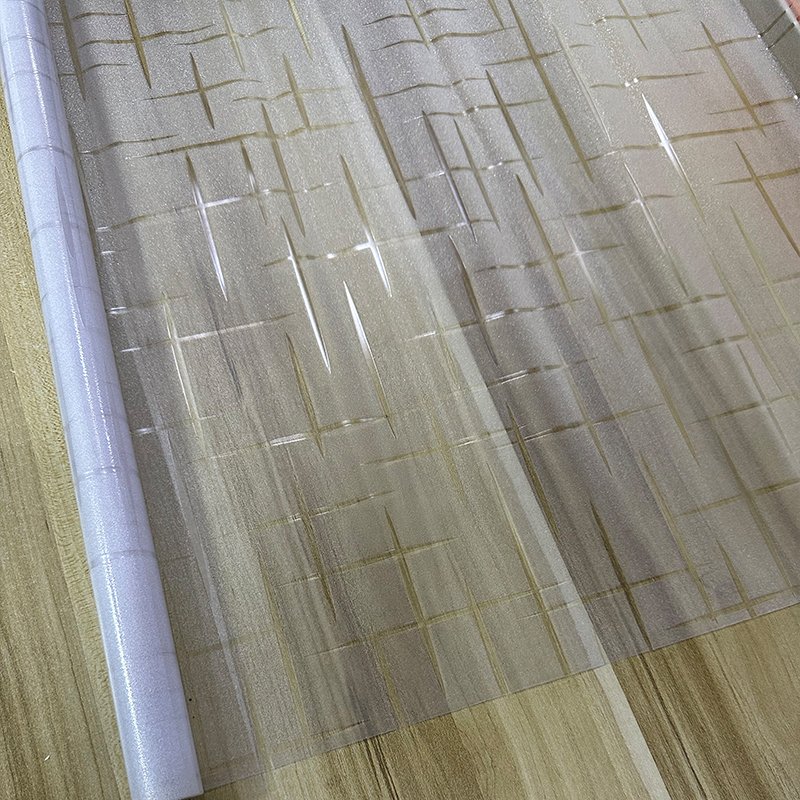 Colorful Modern Embossed PVC Glass Film 60cm Width Stylish and Elegant Decorative Window Films for Hotel Spaces