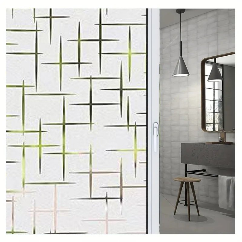 Colorful Modern Embossed PVC Glass Film 60cm Width Stylish and Elegant Decorative Window Films for Hotel Spaces