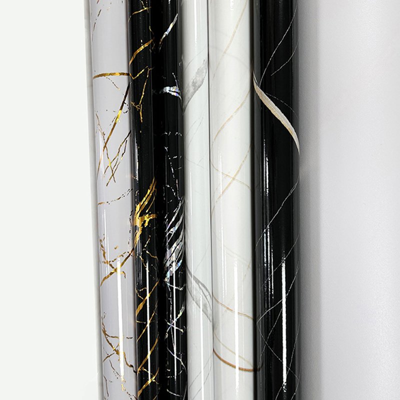 Marble Design Pvc Foil Interior Pvc Decorative Film Pvc Film For Barth Room Kechine Vacuum Pressing Wrapping Profiling