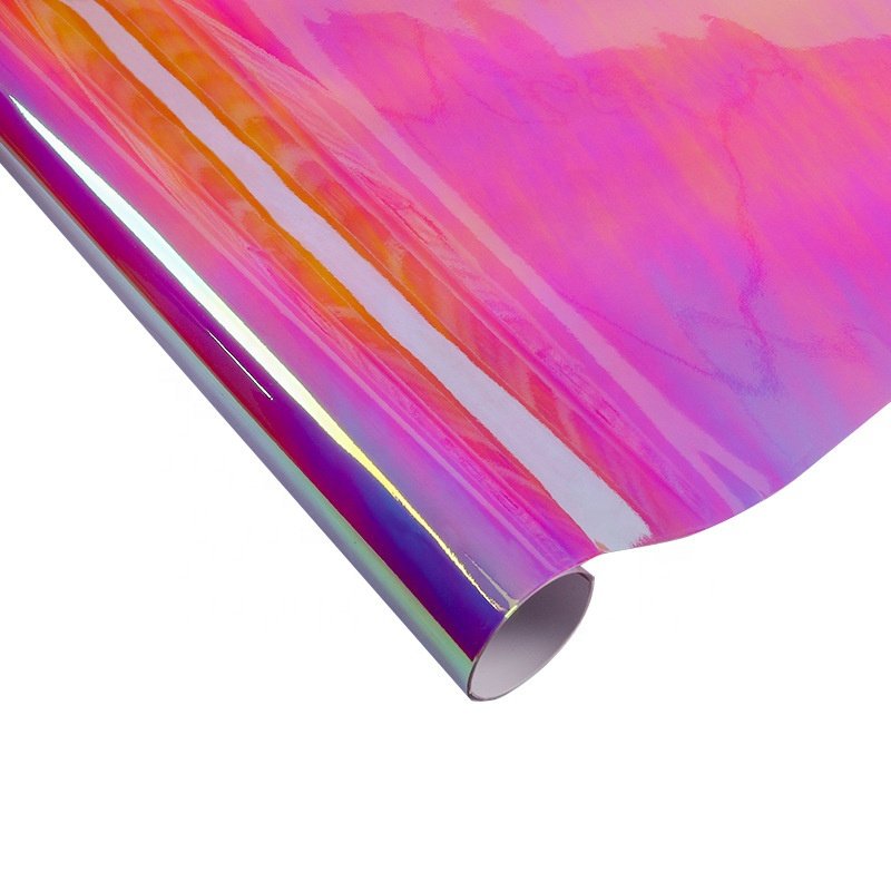 UDK Factory price PET Dichroic Rainbow Iridescent Decorative Hologram Colorful Privacy Solar Film