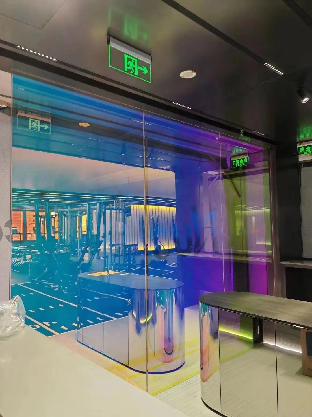 UDK Factory price PET Dichroic Rainbow Iridescent Decorative Hologram Colorful Privacy Solar Film