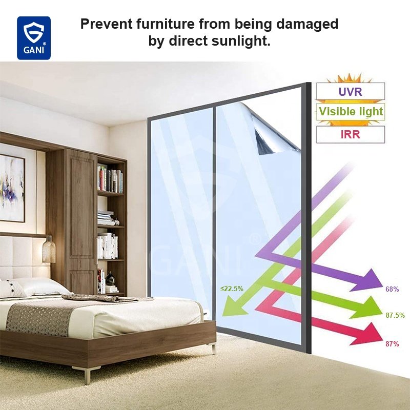 Cooling Film Wholesale Self Adhesive Heat Insulation Protective Window Tinting Film for Home Privacy Glass