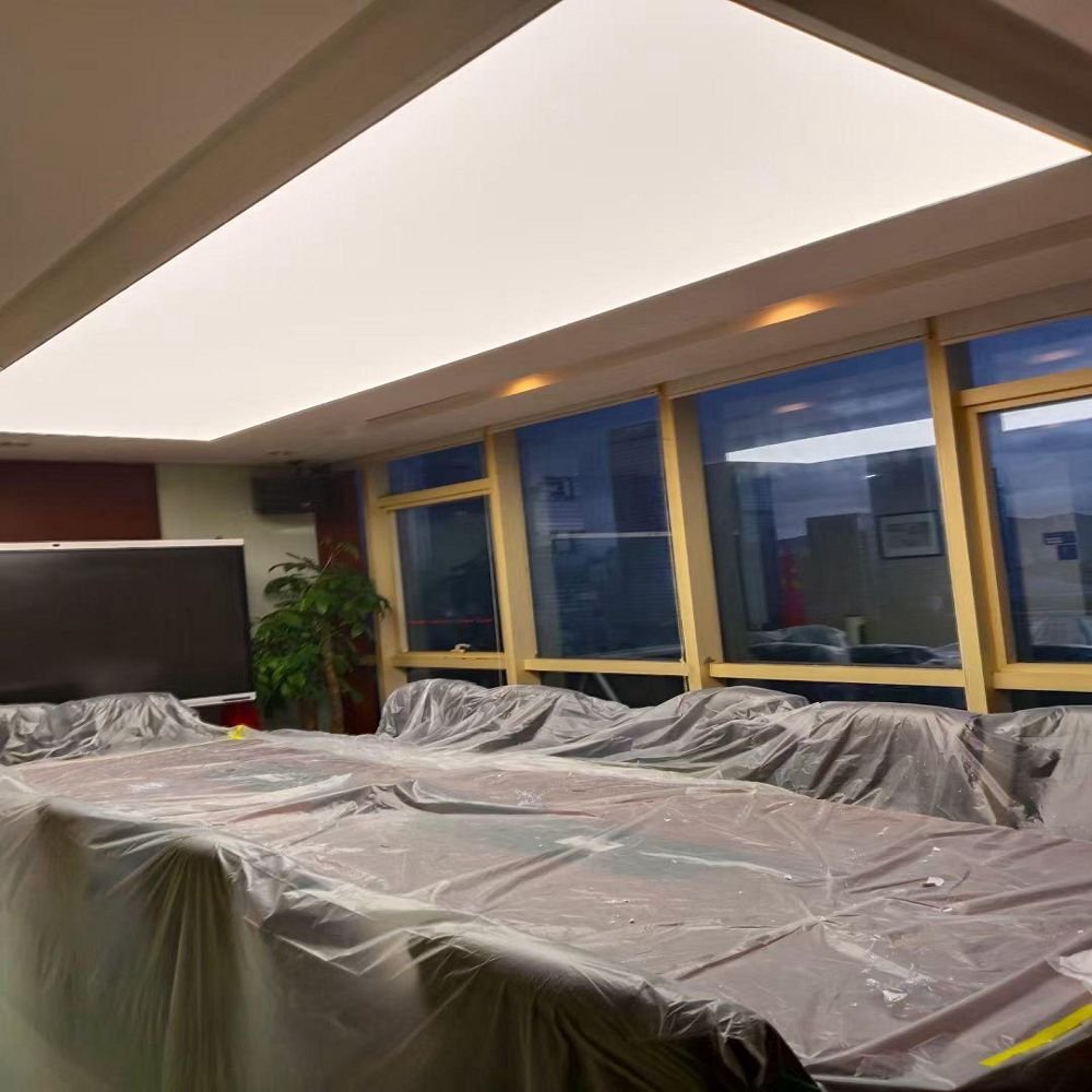 Hot sell stretch ceiling film 3D UV printing PVC film width 3.2m and 5m for interior houses