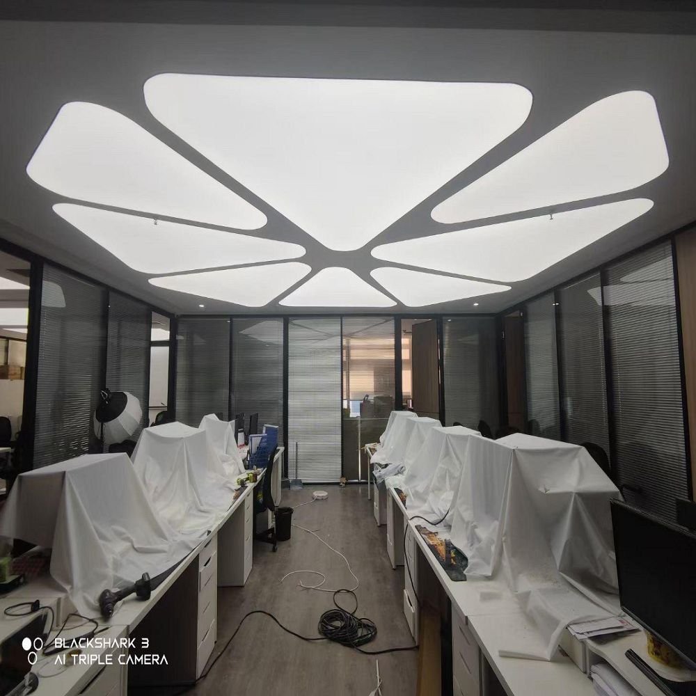 Hot sell stretch ceiling film 3D UV printing PVC film width 3.2m and 5m for interior houses