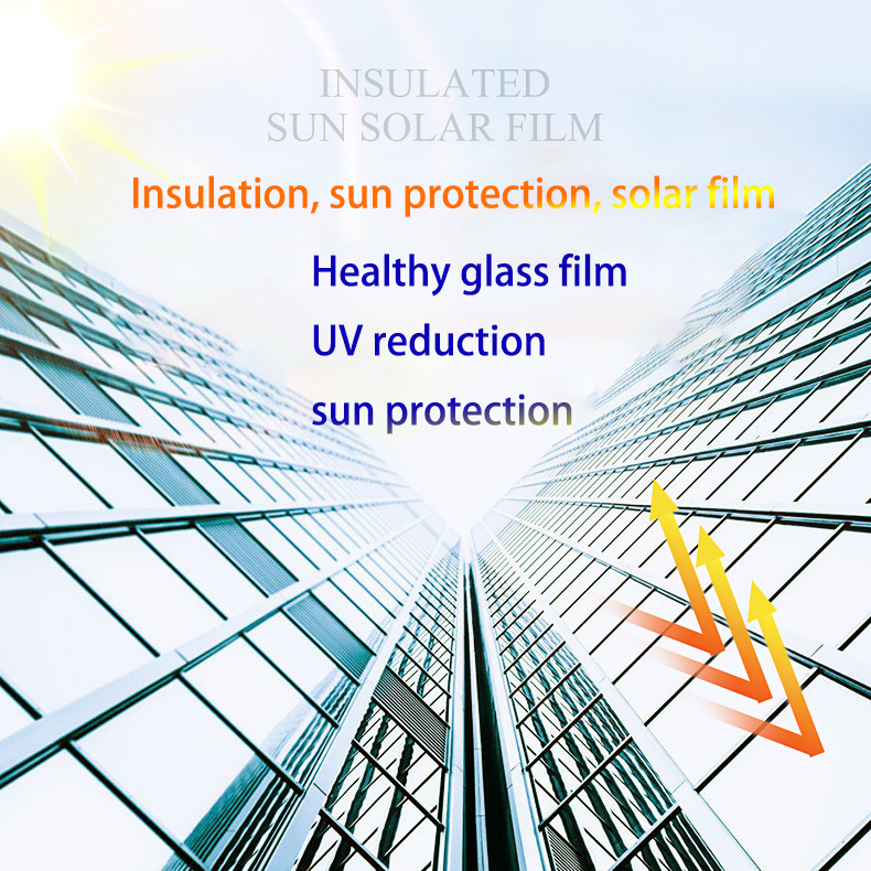 Deekus SILVER-05 Security Sun Control Window Film privacy film for high-rise buildings windows Decorative Films 2Mil
