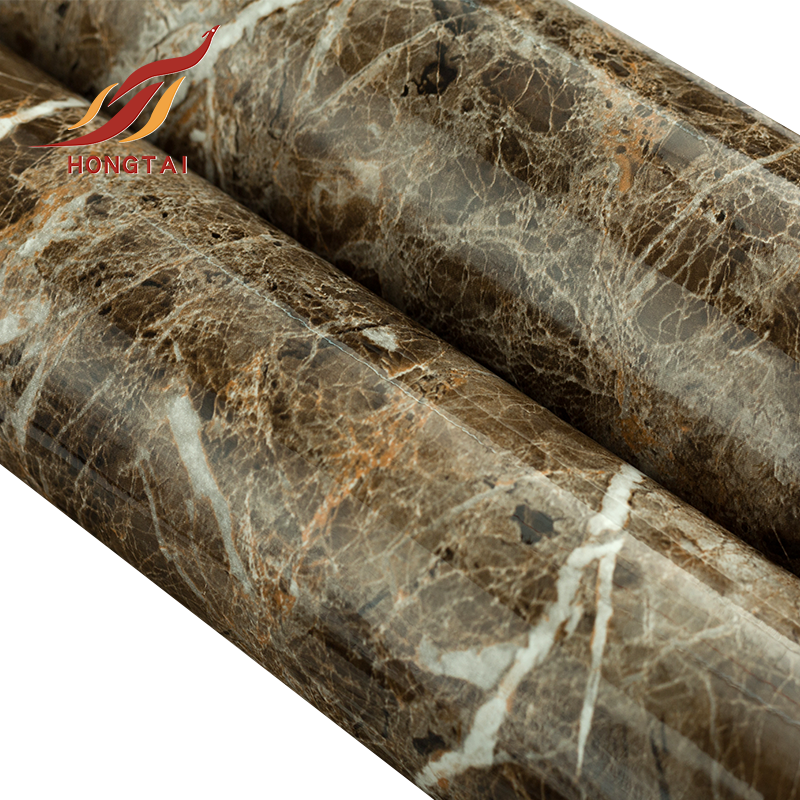 61cm 122cm High quality marble texture PVC decorative films with glue interior film