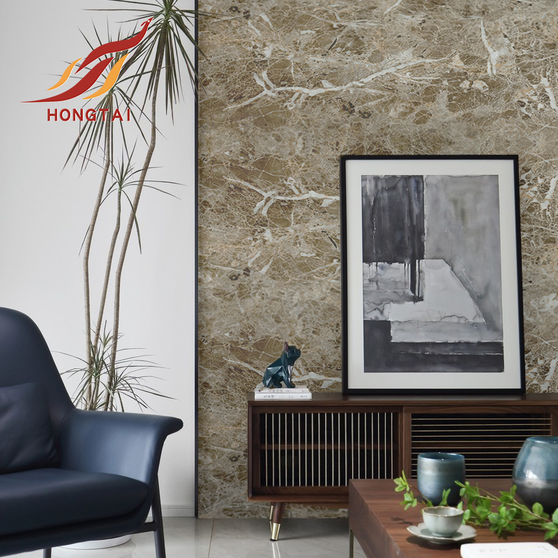 61cm 122cm High quality marble texture PVC decorative films with glue interior film