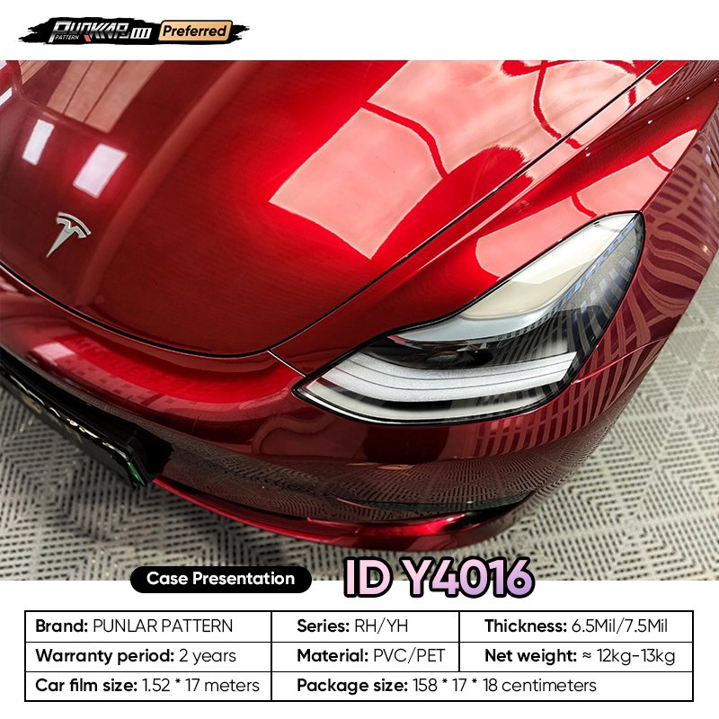 Fluid metal luster Silver Red Car Wrap Vinyl PET High-Gloss PVC Film 1.52CM Width Car Stickers Waterproof Color-Changing Film