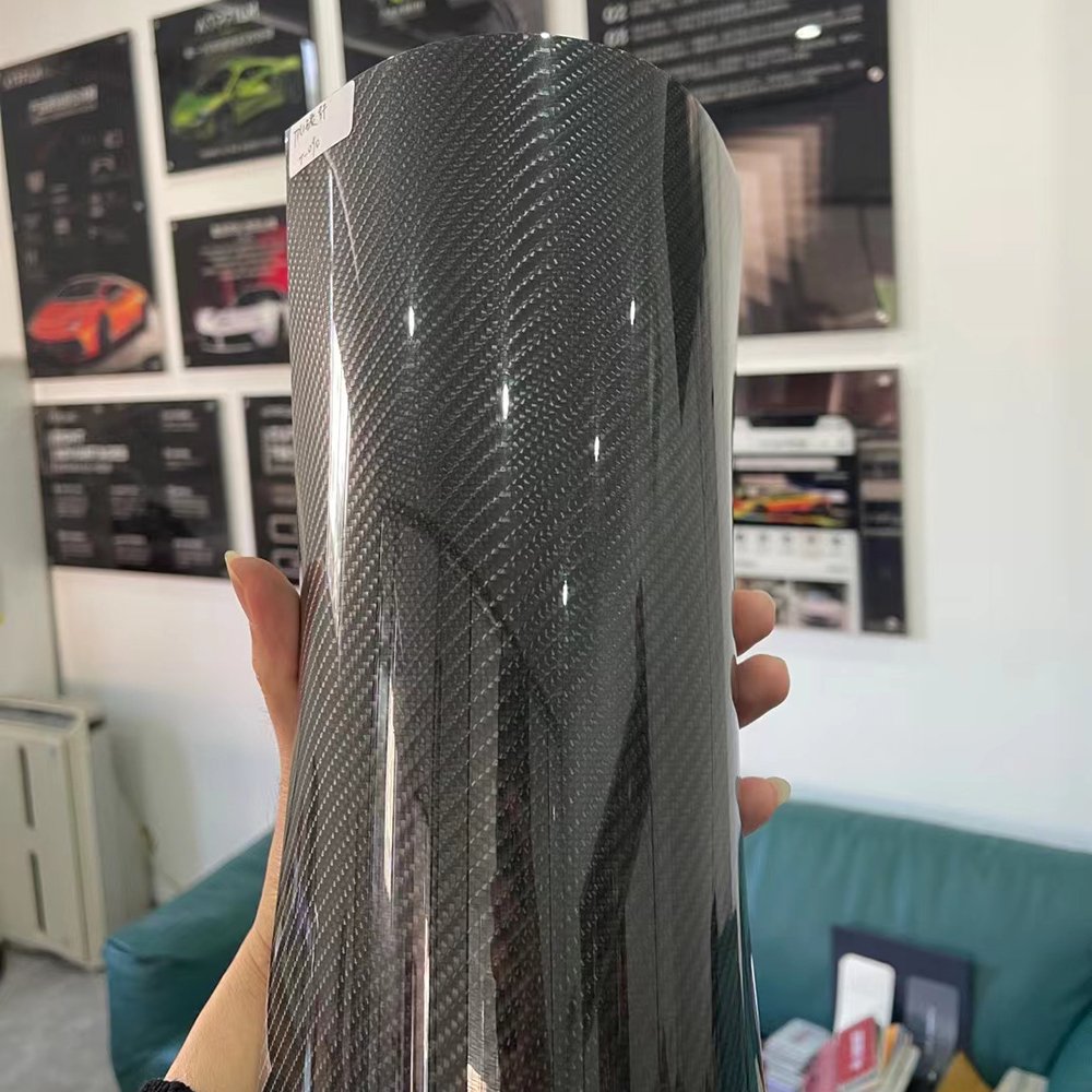 WRAPMASTER 1.52*16meter black TPU carbon fiber car vinyl wrap vinyl wraps