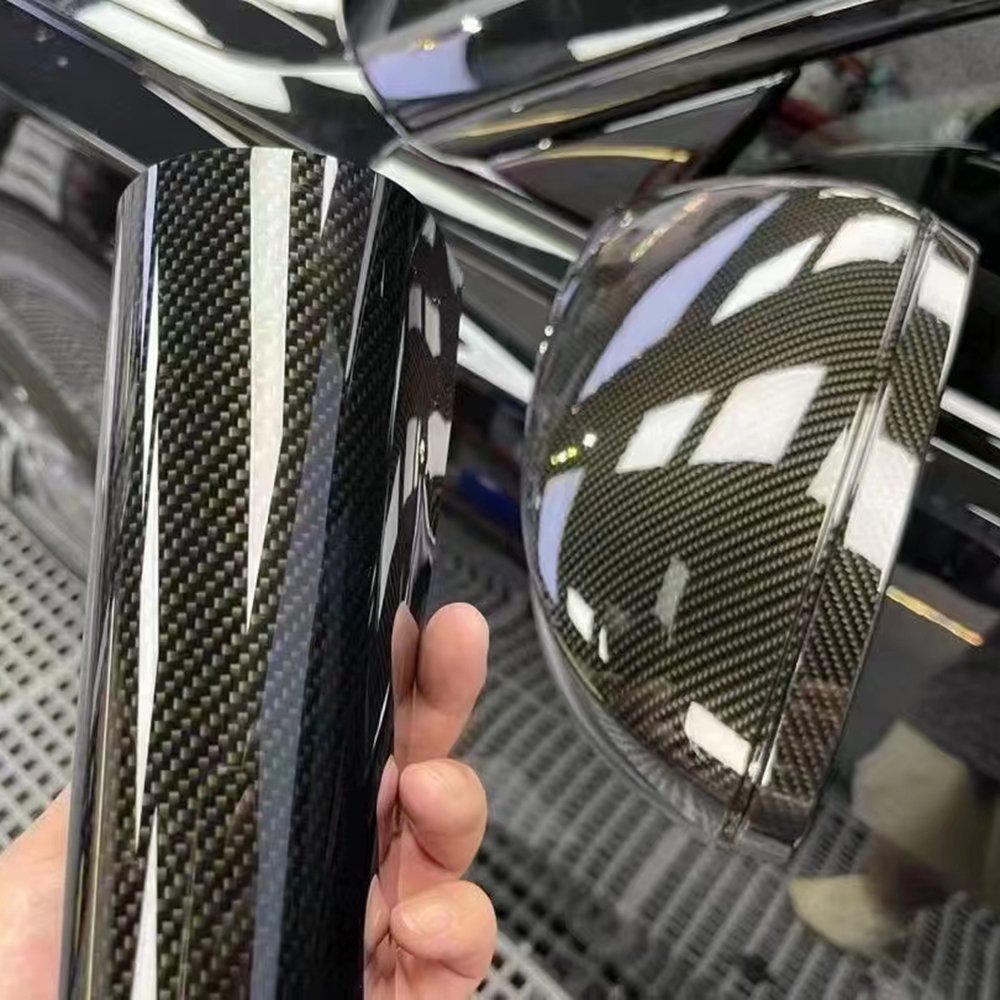 WRAPMASTER 1.52*16meter black TPU carbon fiber car vinyl wrap vinyl wraps