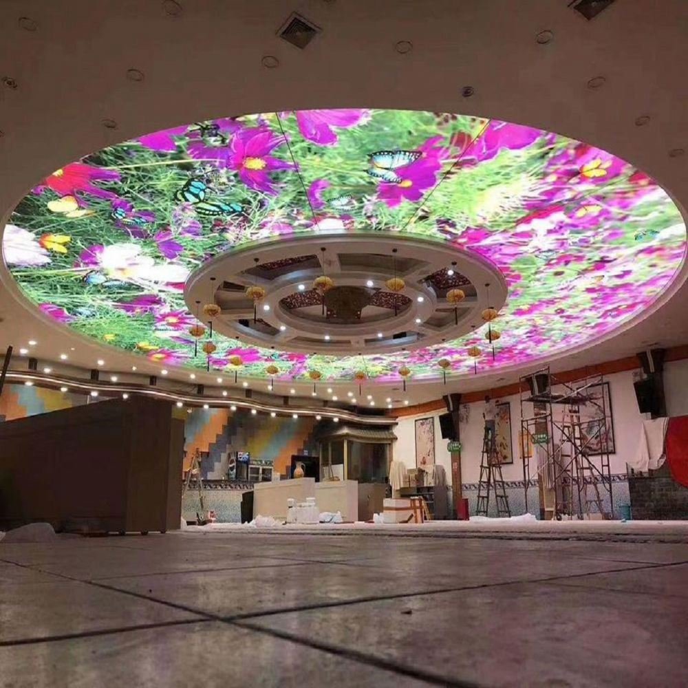 Factory price Decorative film 3D wall papers false ceiling tiles art printed coating LED Light PVC stretch ceiling sheet design