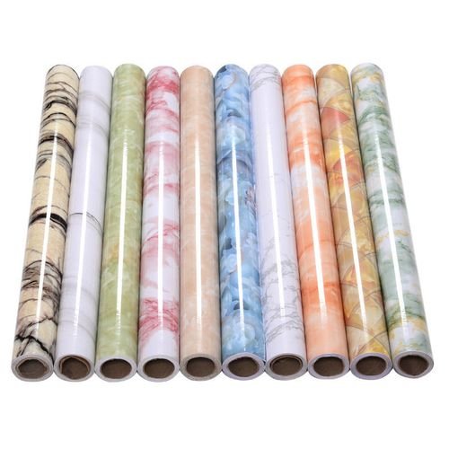 Fashion Marble High Glossy Design PVC Decorative Film For interior Decor Vacuum Film