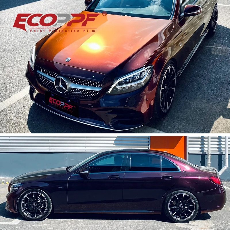 New Color Starry Black Charm Red Car Wrapping Vinyl Film Car Body Decoration Film