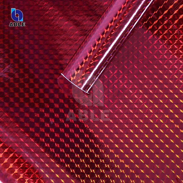 Adhesive holographic Sticker Paper Roll film hologram Decorative film