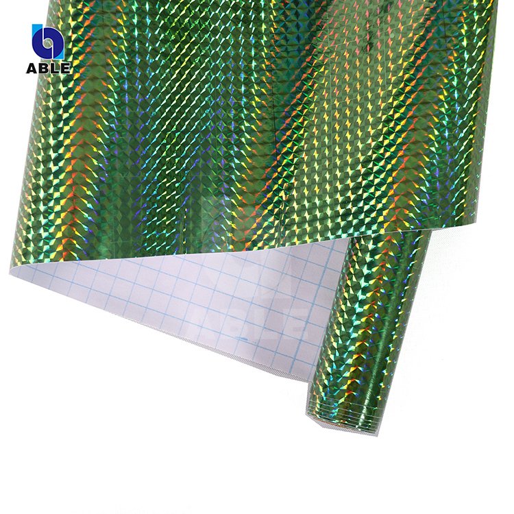 Adhesive holographic Sticker Paper Roll film hologram Decorative film