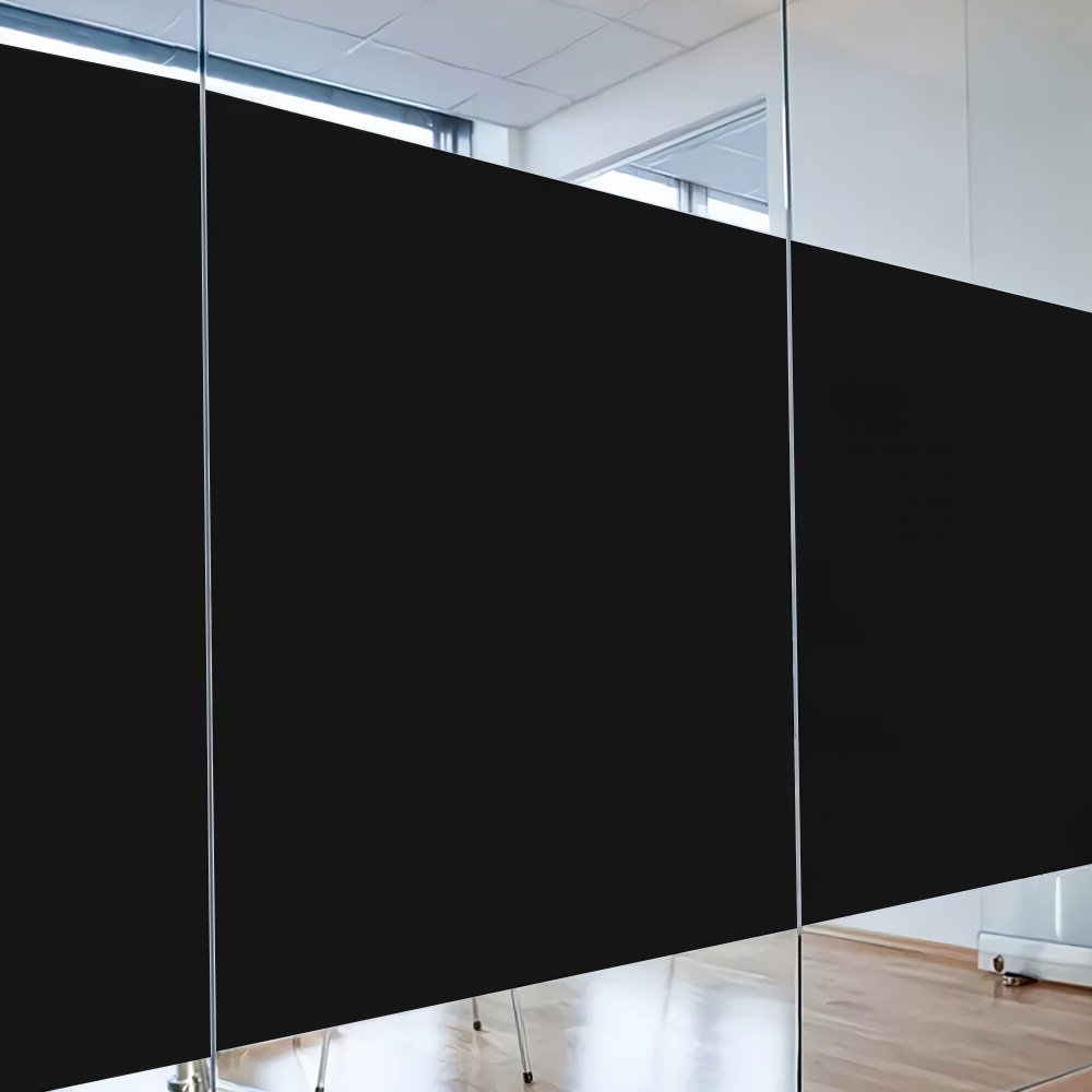 PET Opaque Frosted Black One-Way Reflective Privacy Window Film Glass Tint Privacy Window Film Solar Decorative Window Film