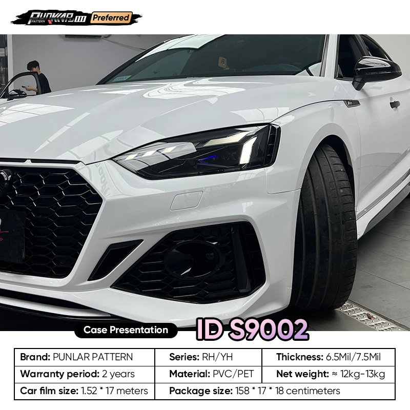 Customizable OEM White PET Vinyl Film High-Gloss PVC Film 1.52 Cm Wide Waterproof Color-Changing Film