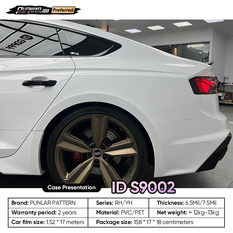 Customizable OEM White PET Vinyl Film High-Gloss PVC Film 1.52 Cm Wide Waterproof Color-Changing Film