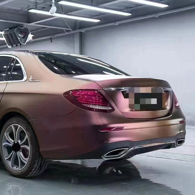 Matte Diamond Night Brown Red wrapping paper for car Chameleon brown car wrap vinyl film car wrap paper
