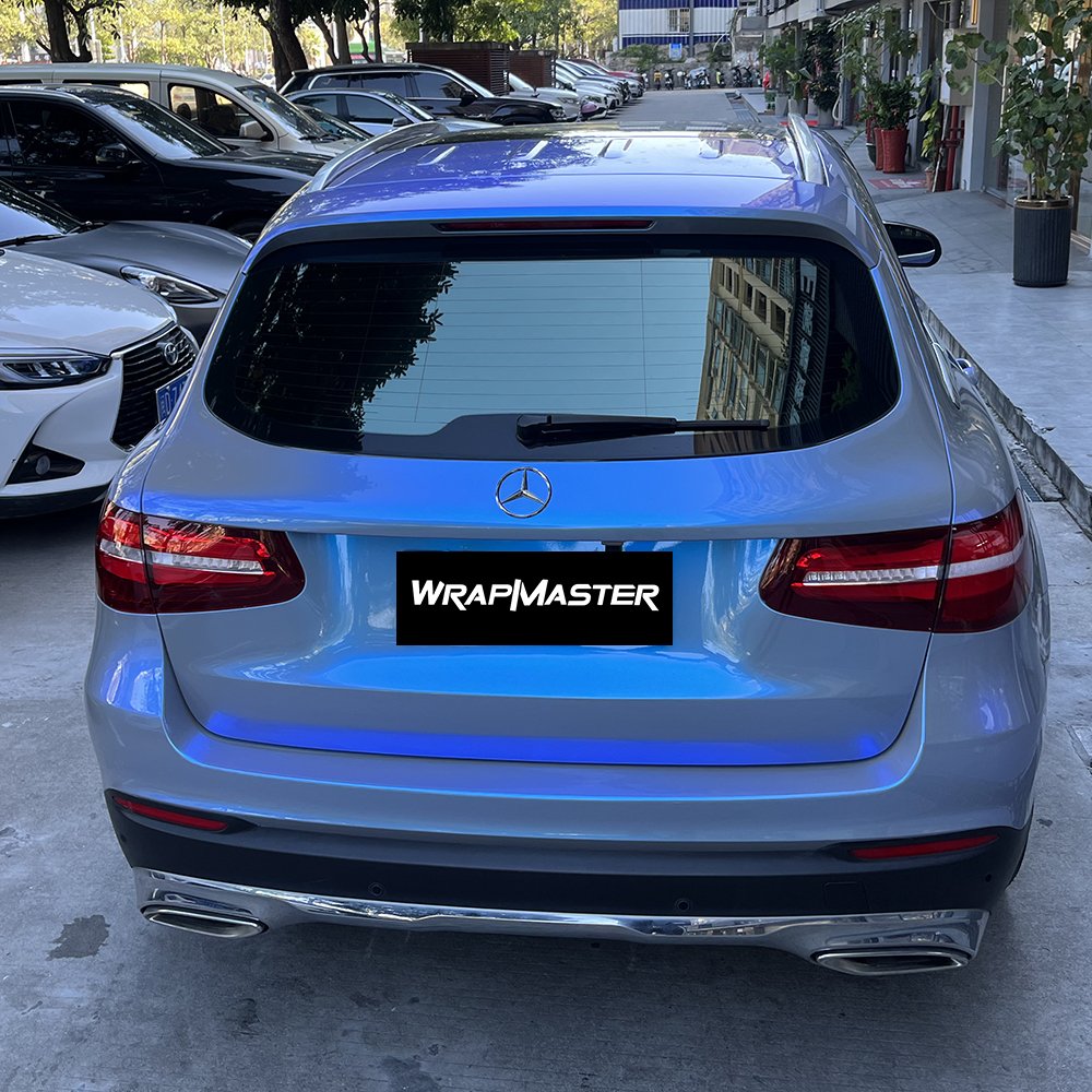 WRAPMASTER Magic Candy Grey to Blue TPU Fixable Self-repairing Colorful PPF Paint Protect Film