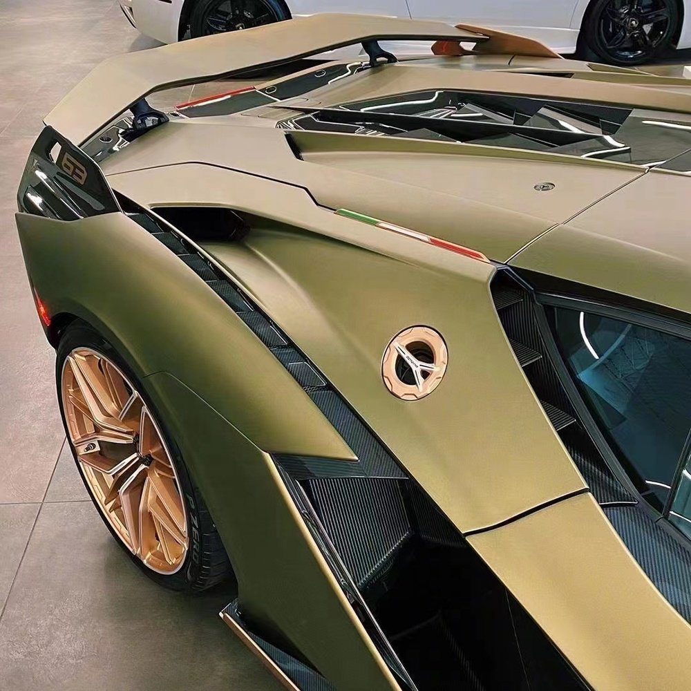 WRAPMASTER 1.52*17m Matte Lightning Green With PET Metallic Matte Green Self Adhesive Full Roll Stickers UV Proof