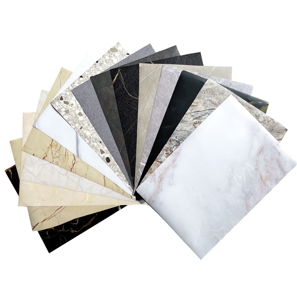 Thickened Waterproof High Gloss Marbled Wall Board Furniture Membrane Decorative PVC Films