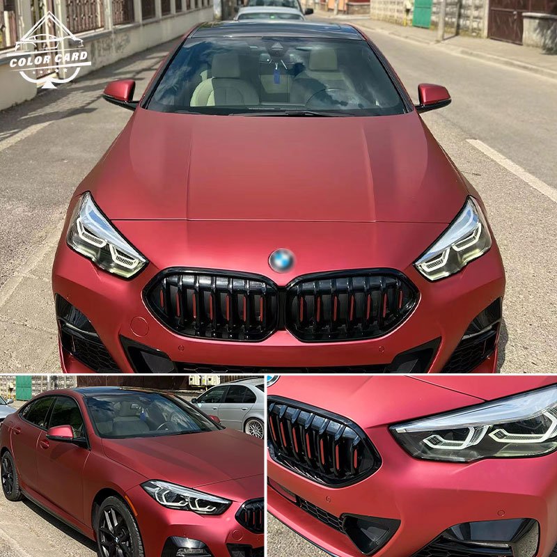 Super Quality Red Vinyl Wrap Car Wrap Vinyl Color OEM Factory Price Decorative Films Color changing Car Protective Film