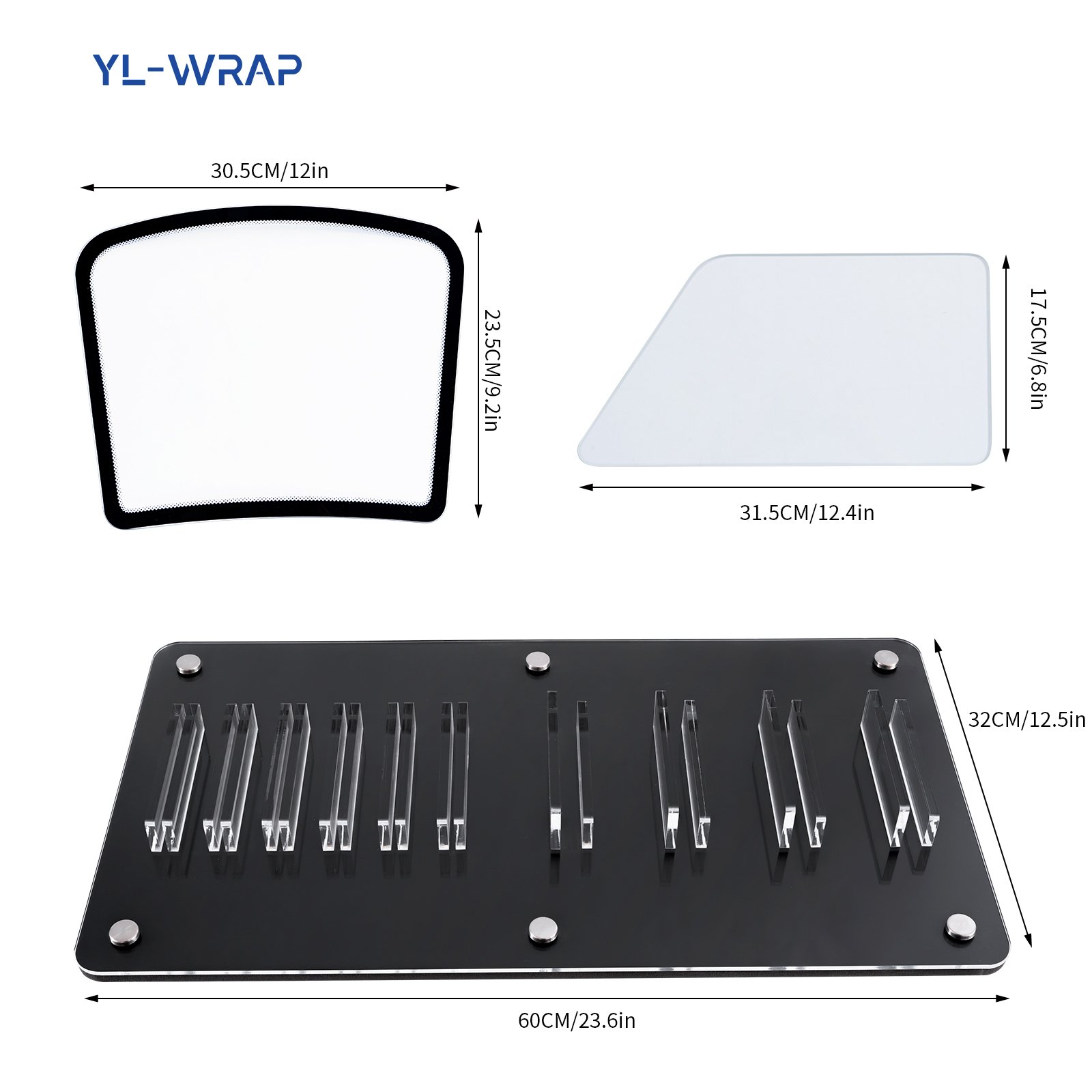 Most Popular Tempered Glass Front Windshield Model Display Set Window Glass Model For Car Window Tint Sample Display