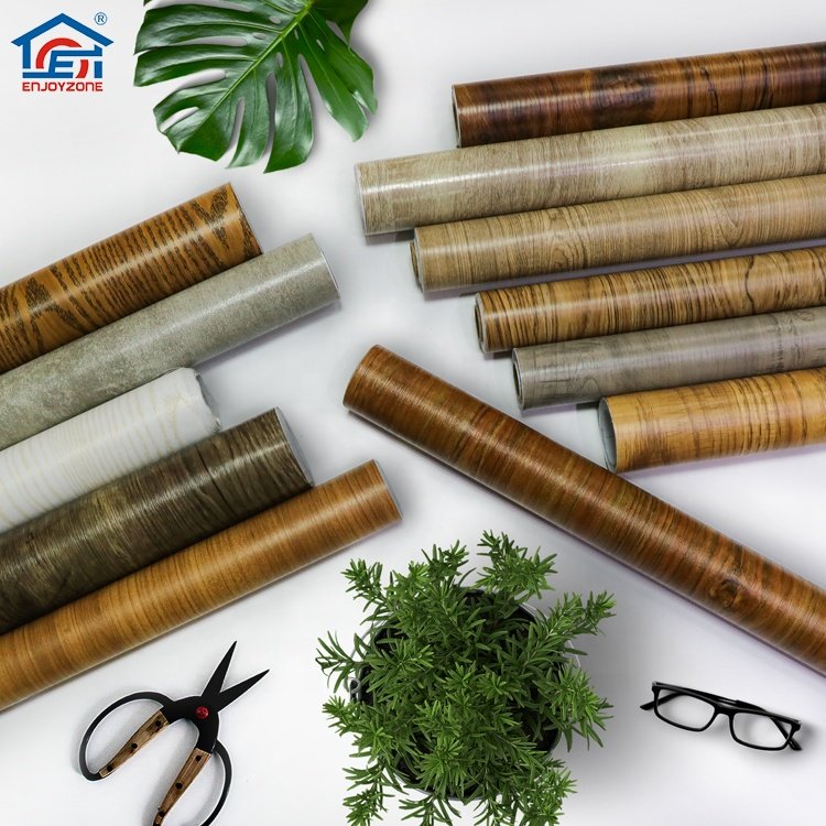 PVC DIY Self-adhesive Wood Grain Textured Internal Furniture Decorative Film