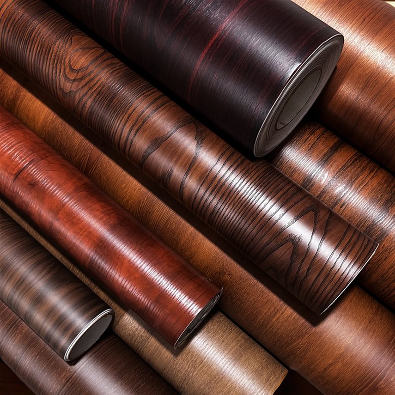 Decor Pvc Film Manufacturer Soft Pvc Film Wood Grain Self-adhesive Vinyl Film Roll