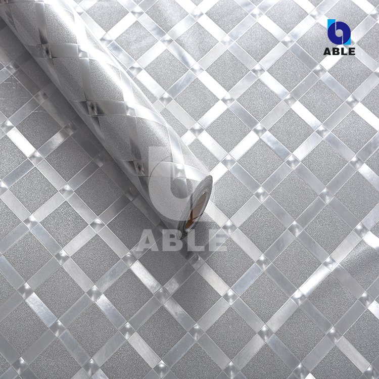Manufacturer high Quality shinning glitter sticker roll Self Adhesive Contact Paper Rolls PP adhesive decoration film