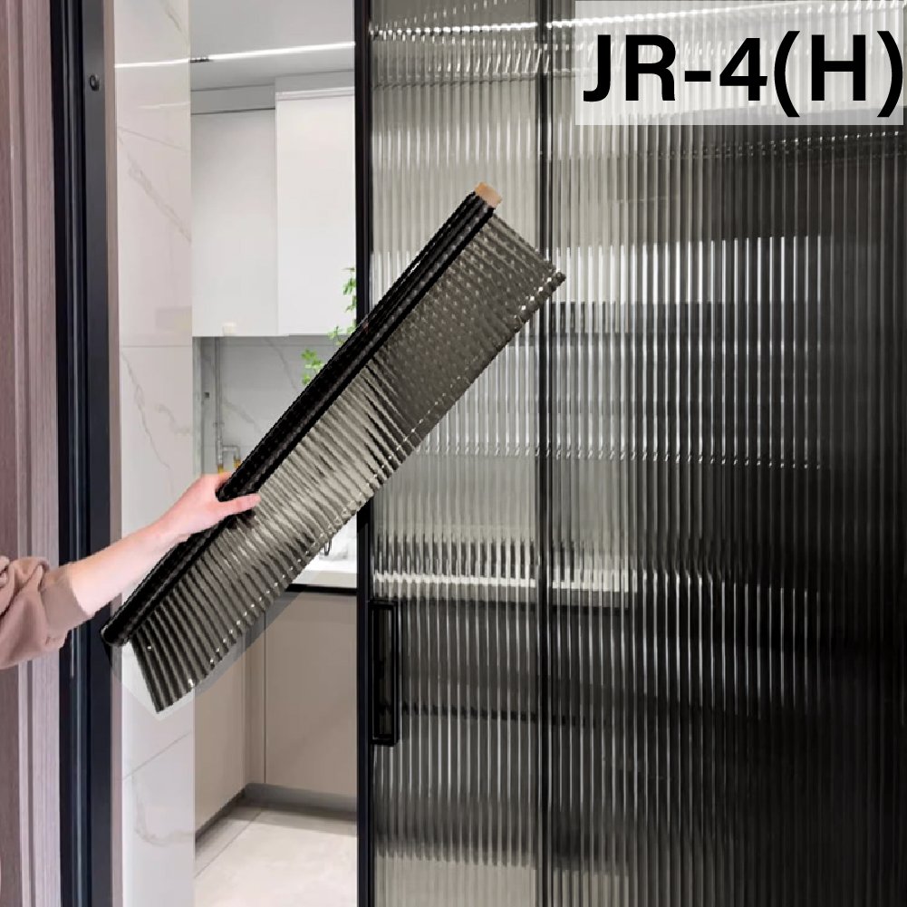 Black vlt20% Reeded Glass Film 15mm Decorative film 3D Glass Stickers for Window Door Privacy Film
