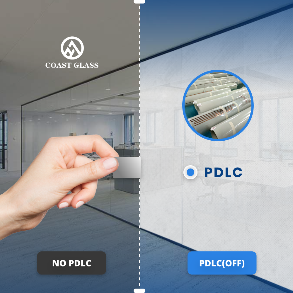 Smart Glass PDLC Film Custom Color Switchable Self-adhesive PDLC Electric Decorative Film