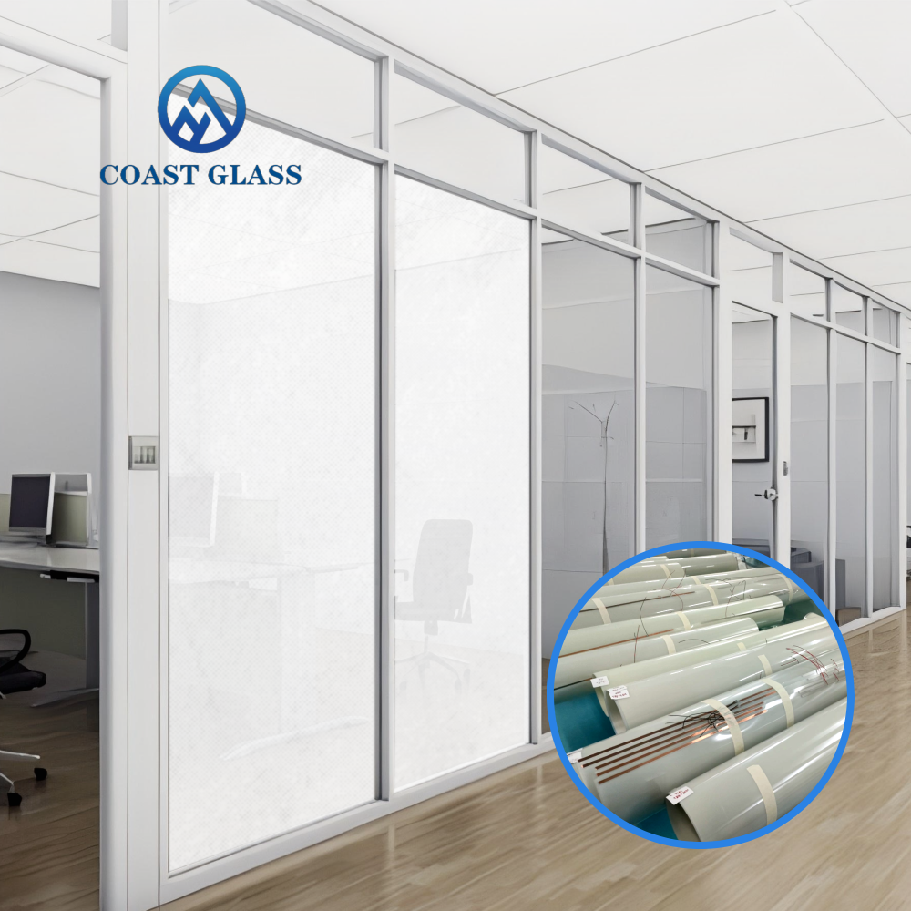 Smart Glass PDLC Film Custom Color Switchable Self-adhesive PDLC Electric Decorative Film