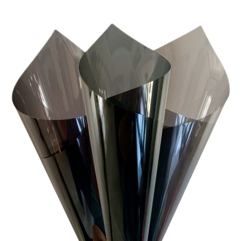 Black Silver Window Film PET Solar Film Heat Control Film For Windows Building