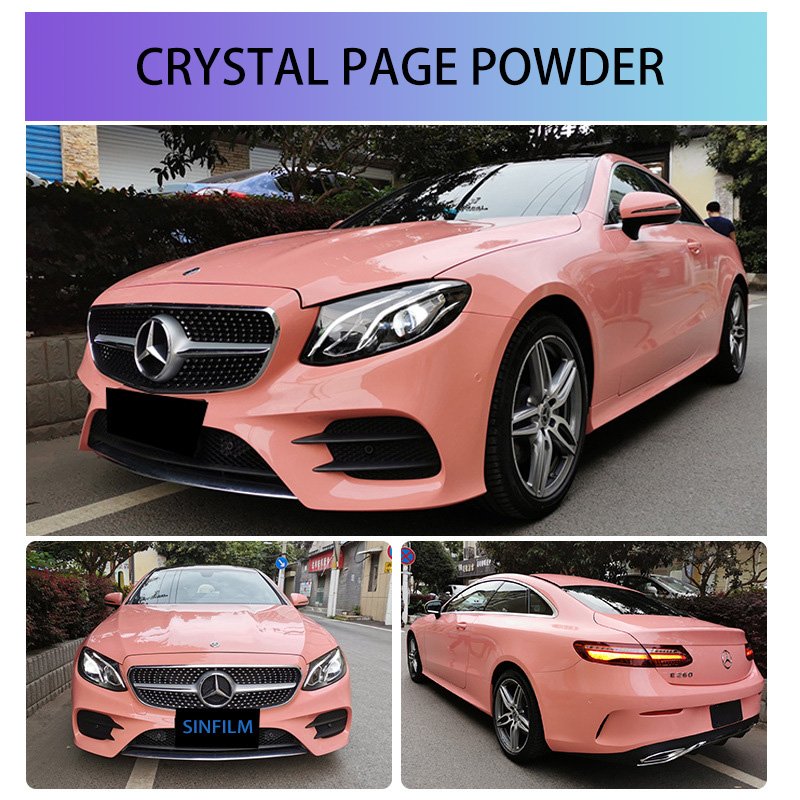 SINFILM Air Bubble Free Premium PET Glossy 3M Crystal Vehicle Auto Car Wrap Vinyl Decorative Color Changing Films